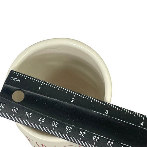 Rae Dunn Artisan Collection Jingle Bells Ceramic Candle holder 4.25" Off-White - Picture 5 of 6